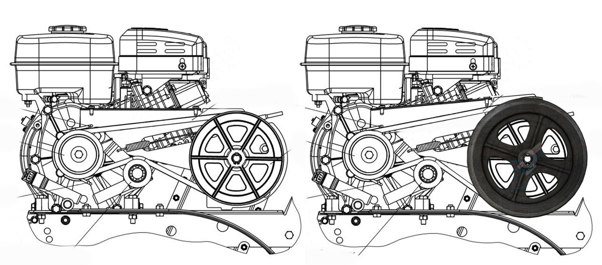 Увеличение мощности мотоблока — улучшение работы двигателя, оборудование